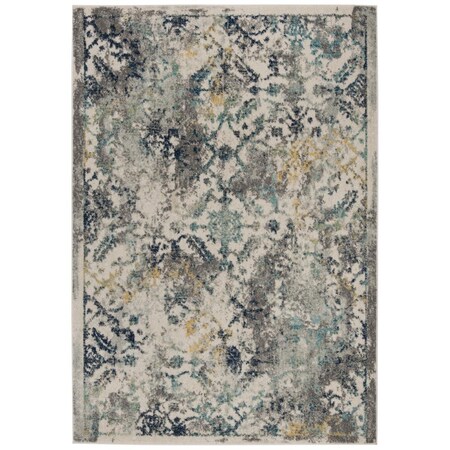 Safavieh 2 ft. 3 in. x 8 ft. Madison Contemporary Style Rectangle Rug - Ivory & Blue MAD159M-28